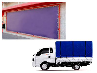 Advertising and truck tarpaulins