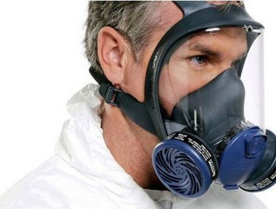 Maschera con filtri antiparticolato