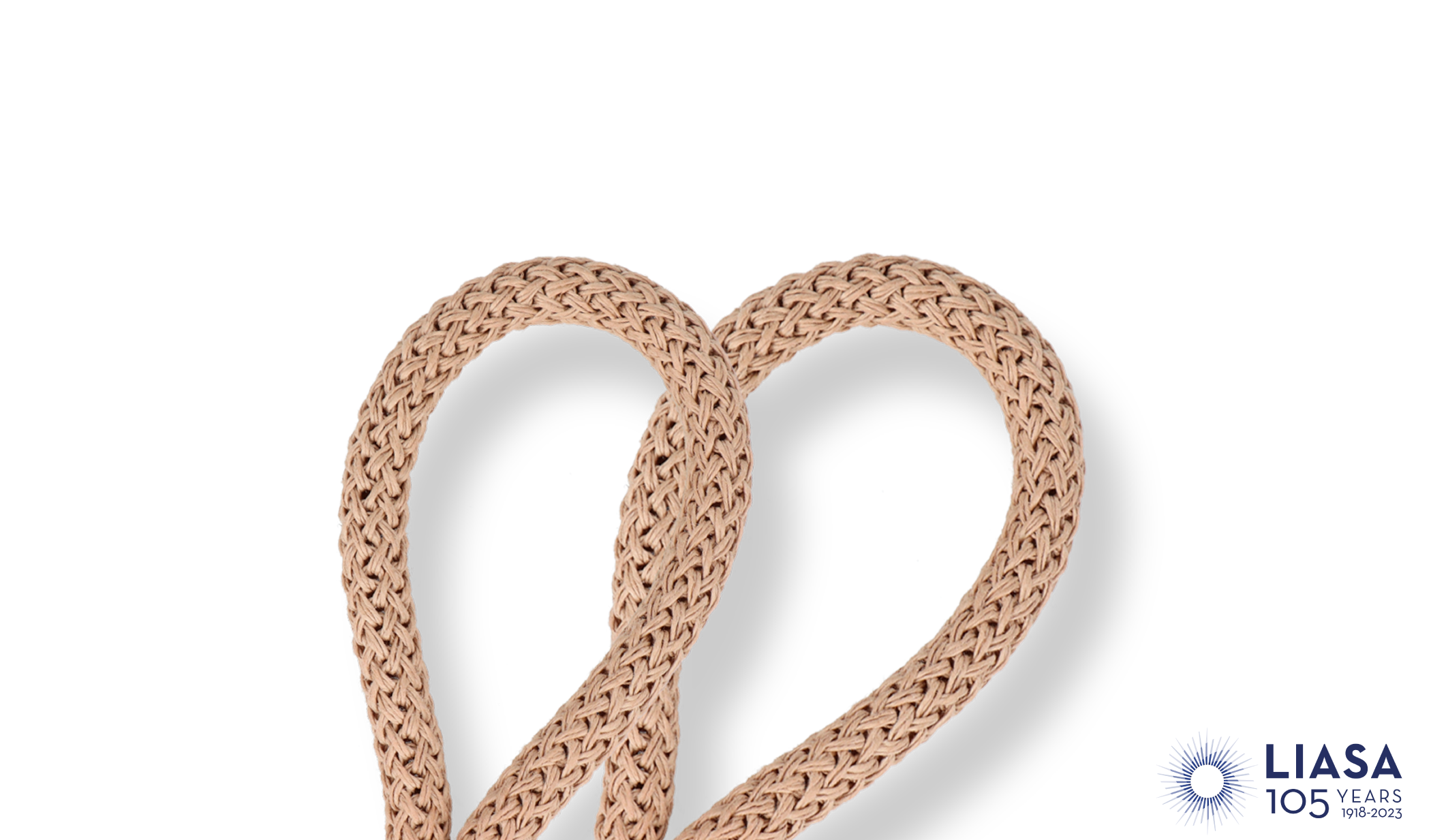  Round braided luxe paper cords with certificate FSC® 