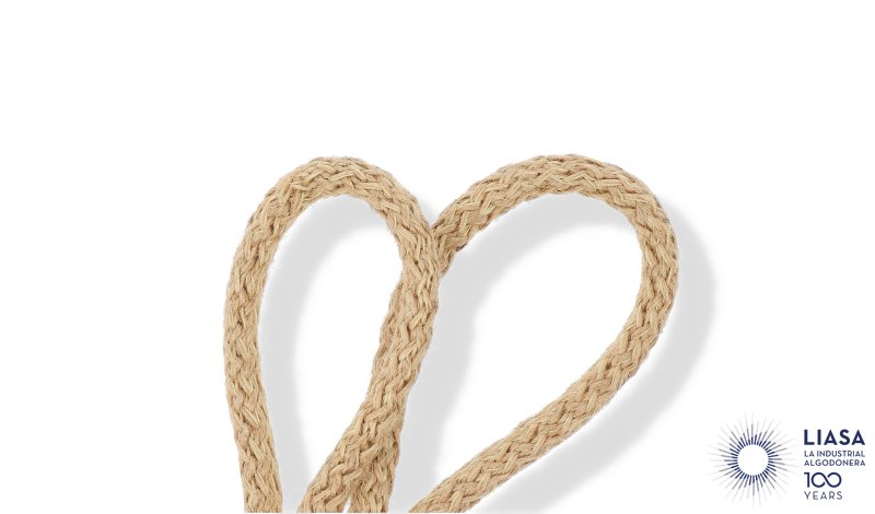  Round knitted jute cord 