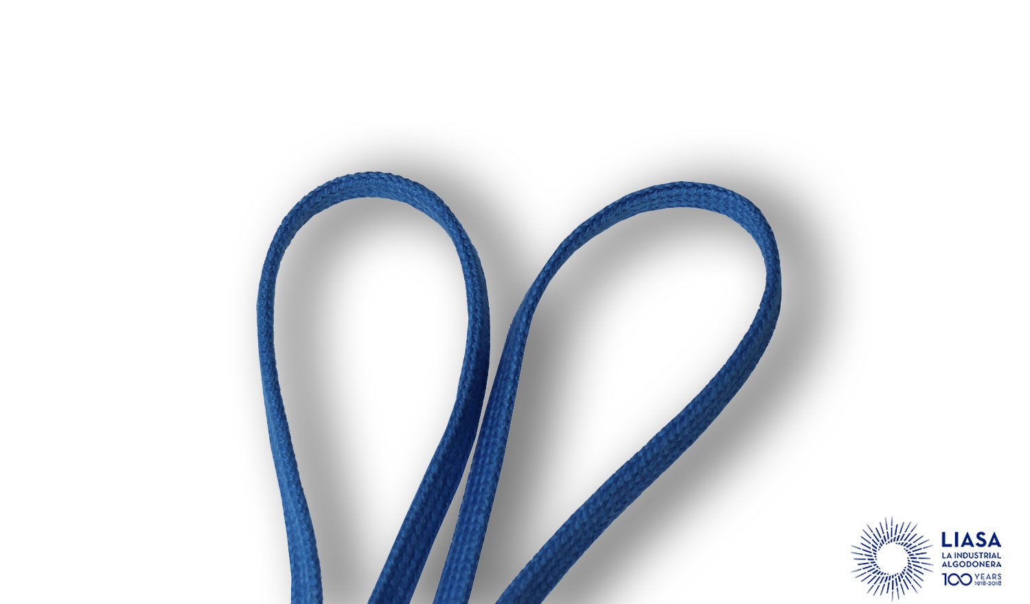 Cordones planos trenzado clásico de algodón
