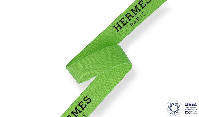  Screen printed polypropylene herringbone ribbon 