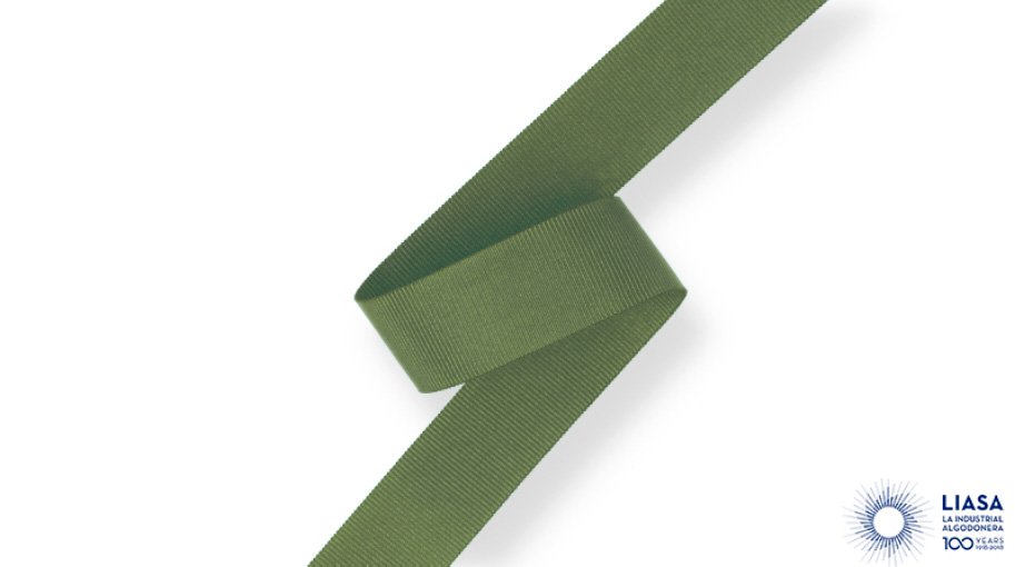100% recycled polyester gros grain ribbon