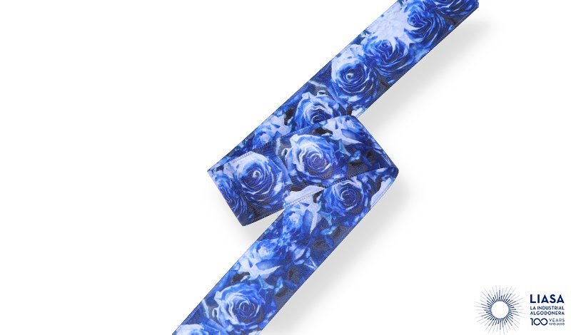  Two sides sublimated satin polyester ribbon 