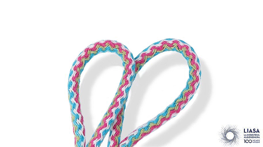  Multi colored cord two zigzag design 