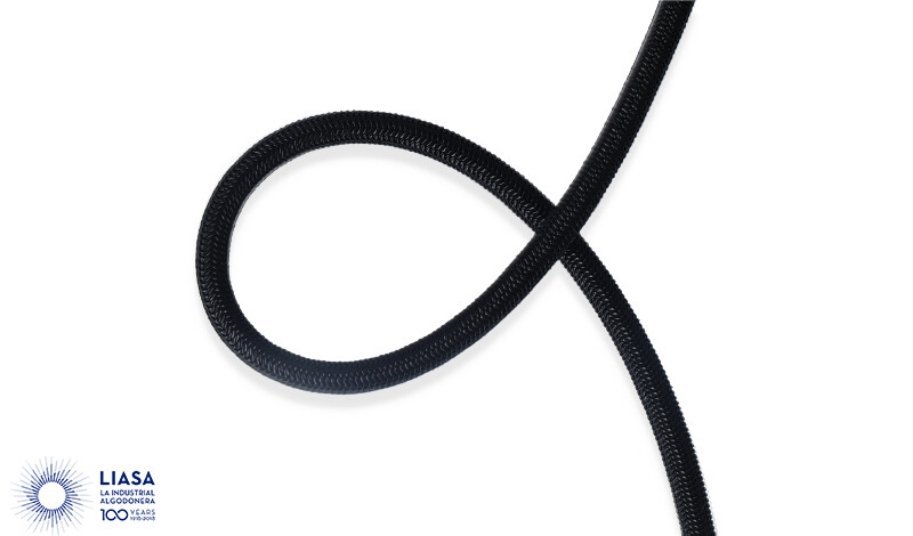 Corda elastica tecnica nera di Dyneema