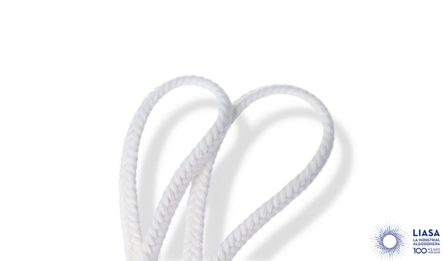 Flat cotton braided cords