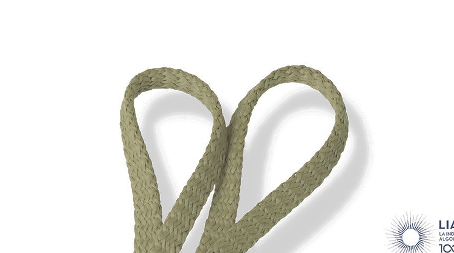 Flat knitted 100% natural cotton cords