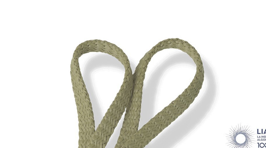  Flat knitted 100% natural cotton cords 