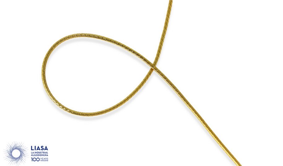 Cordons élastiques ronds en or et argent pour chemises à rabat