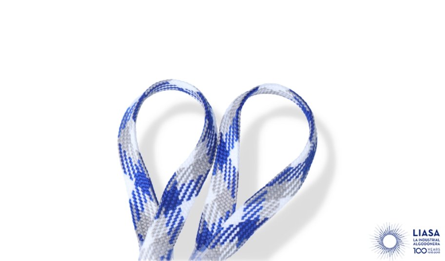  Multi colored cord diagonal design 