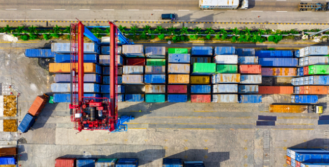 Photo of freight containers