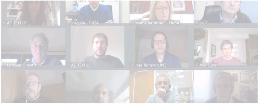 Second virtual meeting of AEI Tèxtils partners