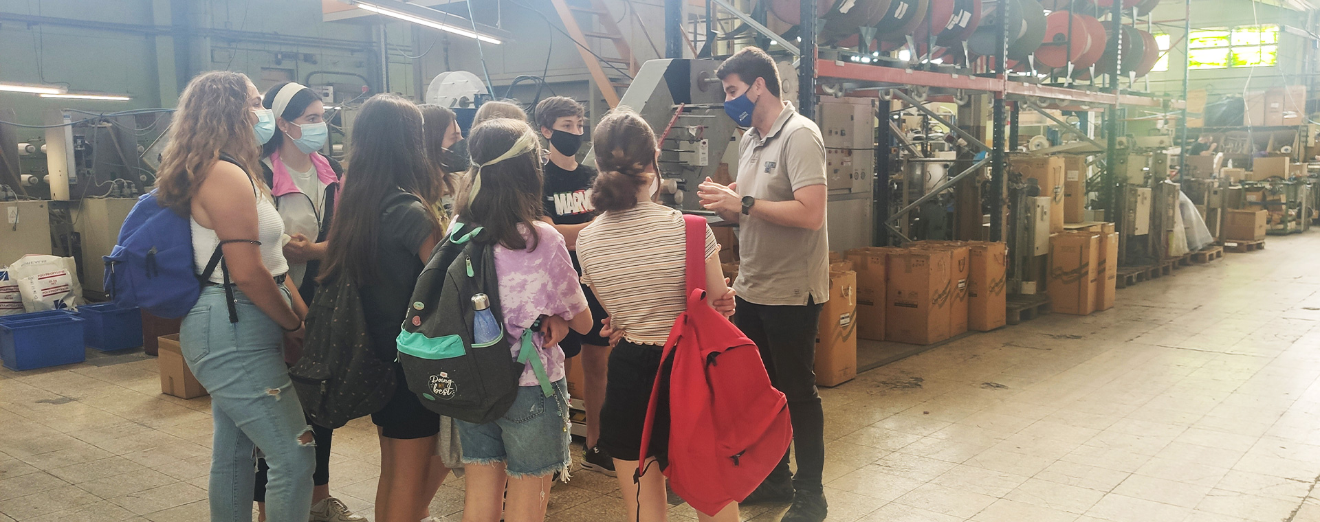 Visita d’un grup d’alumnes de l’Institut Joan Puig i Ferreter